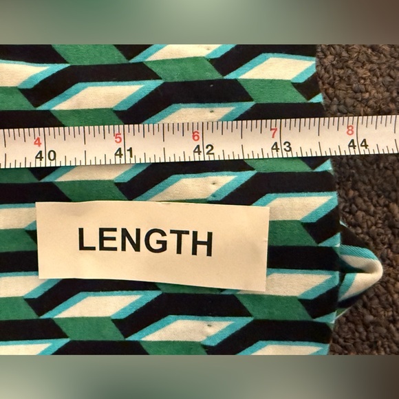 Diane Von Furstenberg X Target Womens Midi Arrow Geo Green Wrap Dress SMALL  DVF - Picture 9 of 9